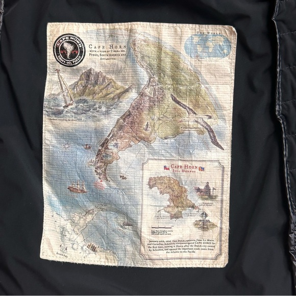 Cape Horn Down Puffer Removable Hood Paloma Jacket Black Zip Women SMALL Size 44 - Picture 14 of 16